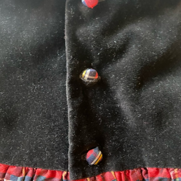 NWOT Luli & Me Velvet and Plaid Dress 24M - Picture 6 of 9